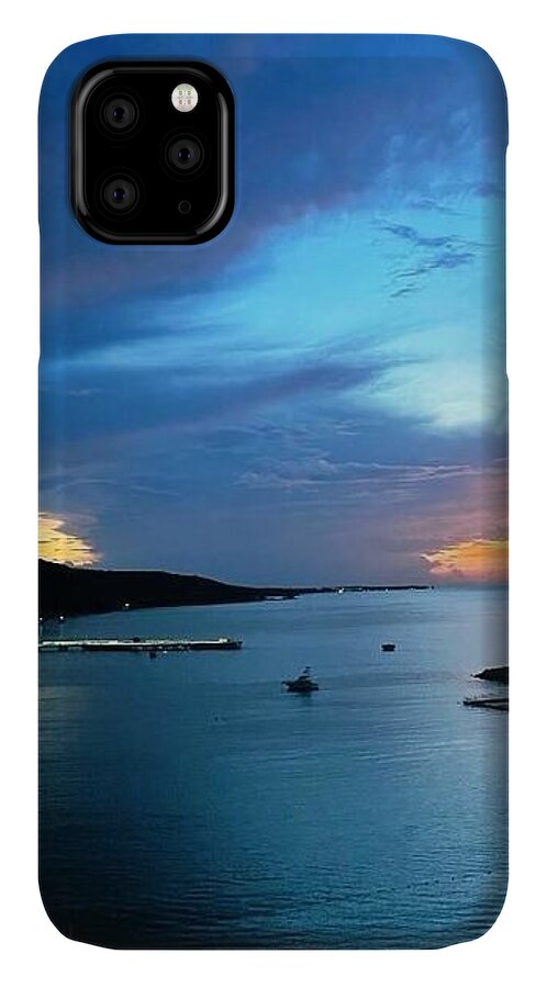 Vibrant Sunset Over Calm Waters - Phone Case
