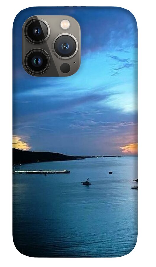 Vibrant Sunset Over Calm Waters - Phone Case