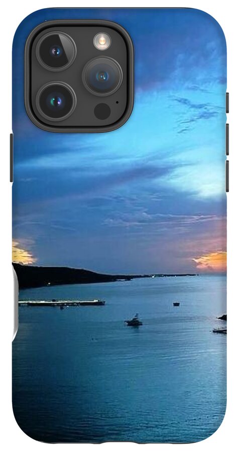 Vibrant Sunset Over Calm Waters - Phone Case