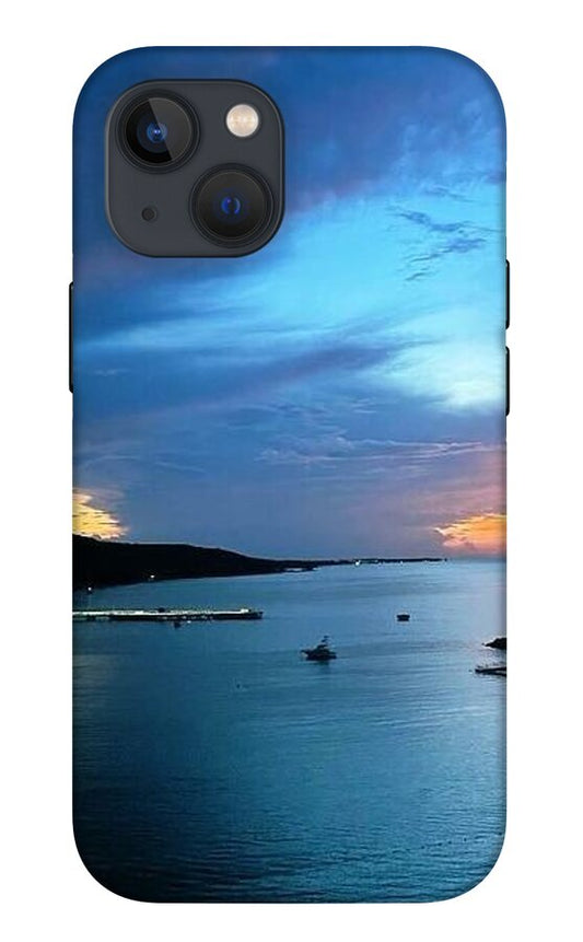 Vibrant Sunset Over Calm Waters - Phone Case