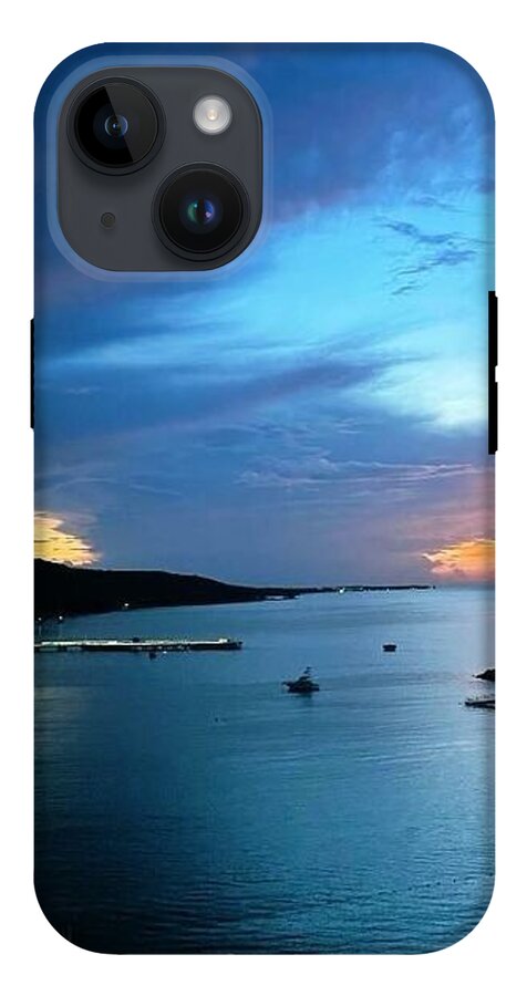 Vibrant Sunset Over Calm Waters - Phone Case