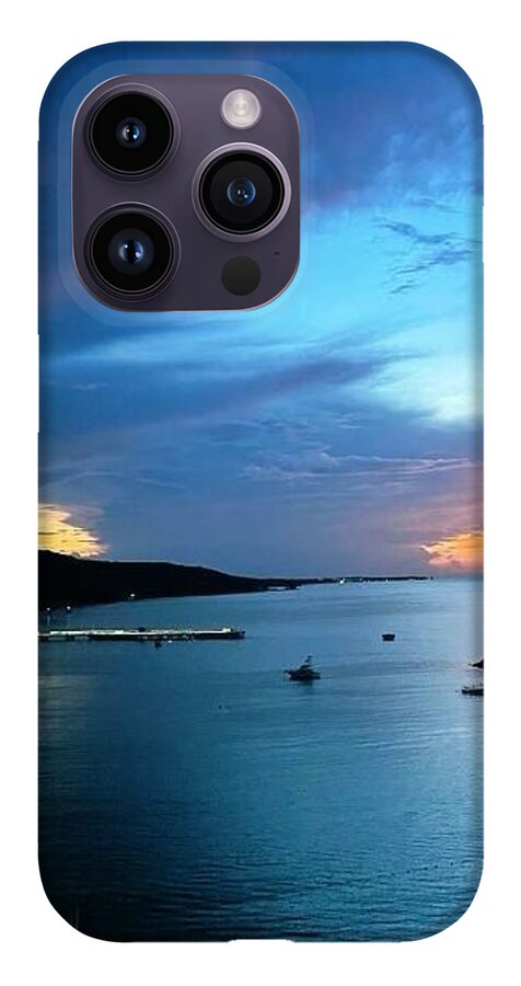 Vibrant Sunset Over Calm Waters - Phone Case