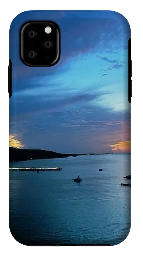 Vibrant Sunset Over Calm Waters - Phone Case