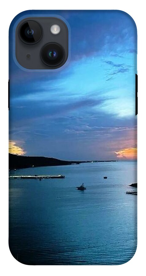 Vibrant Sunset Over Calm Waters - Phone Case