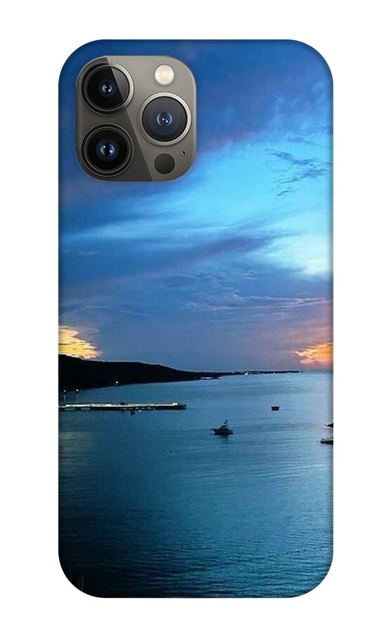 Vibrant Sunset Over Calm Waters - Phone Case