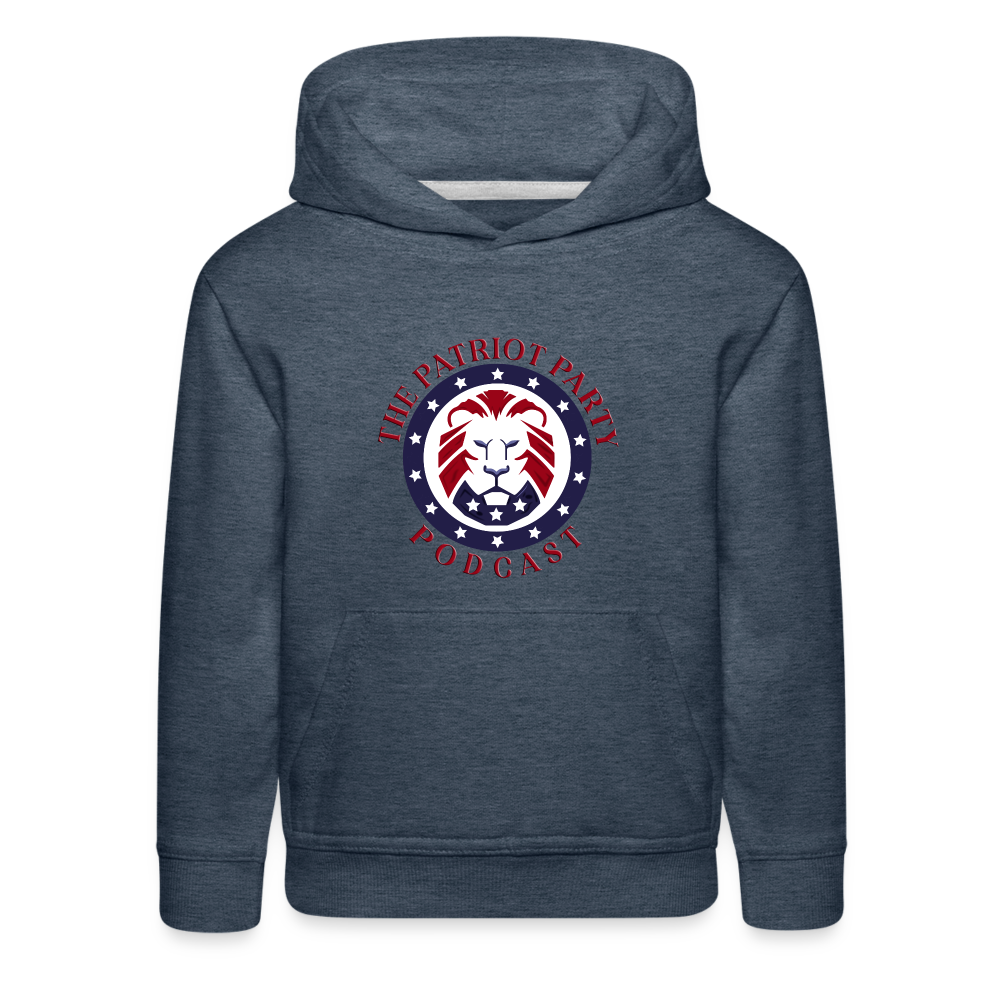 Kids‘ TPPP Official Logo Premium Hoodie - heather denim