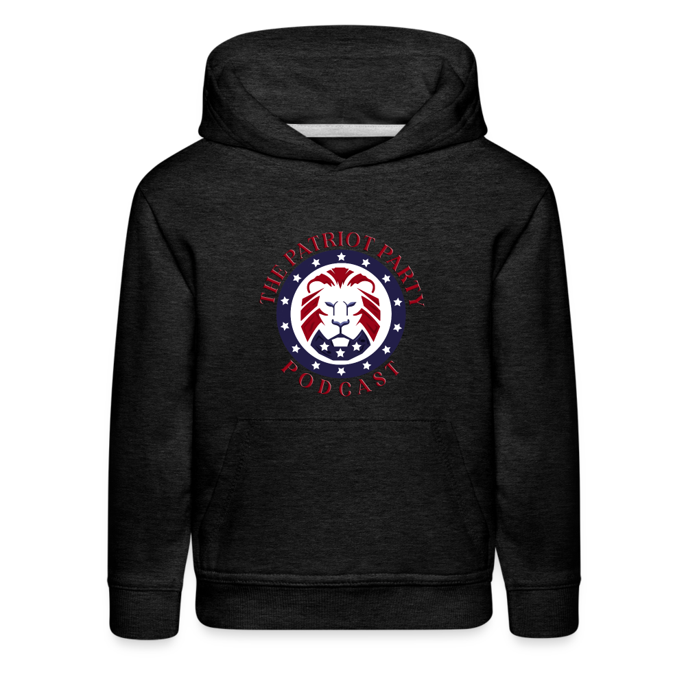 Kids‘ TPPP Official Logo Premium Hoodie - charcoal grey