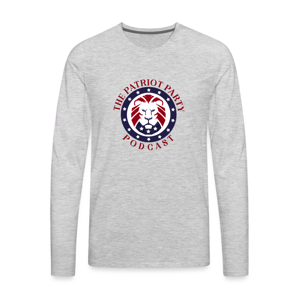 Men's TPPP Official Logo Premium Long Sleeve T-Shirt - heather gray