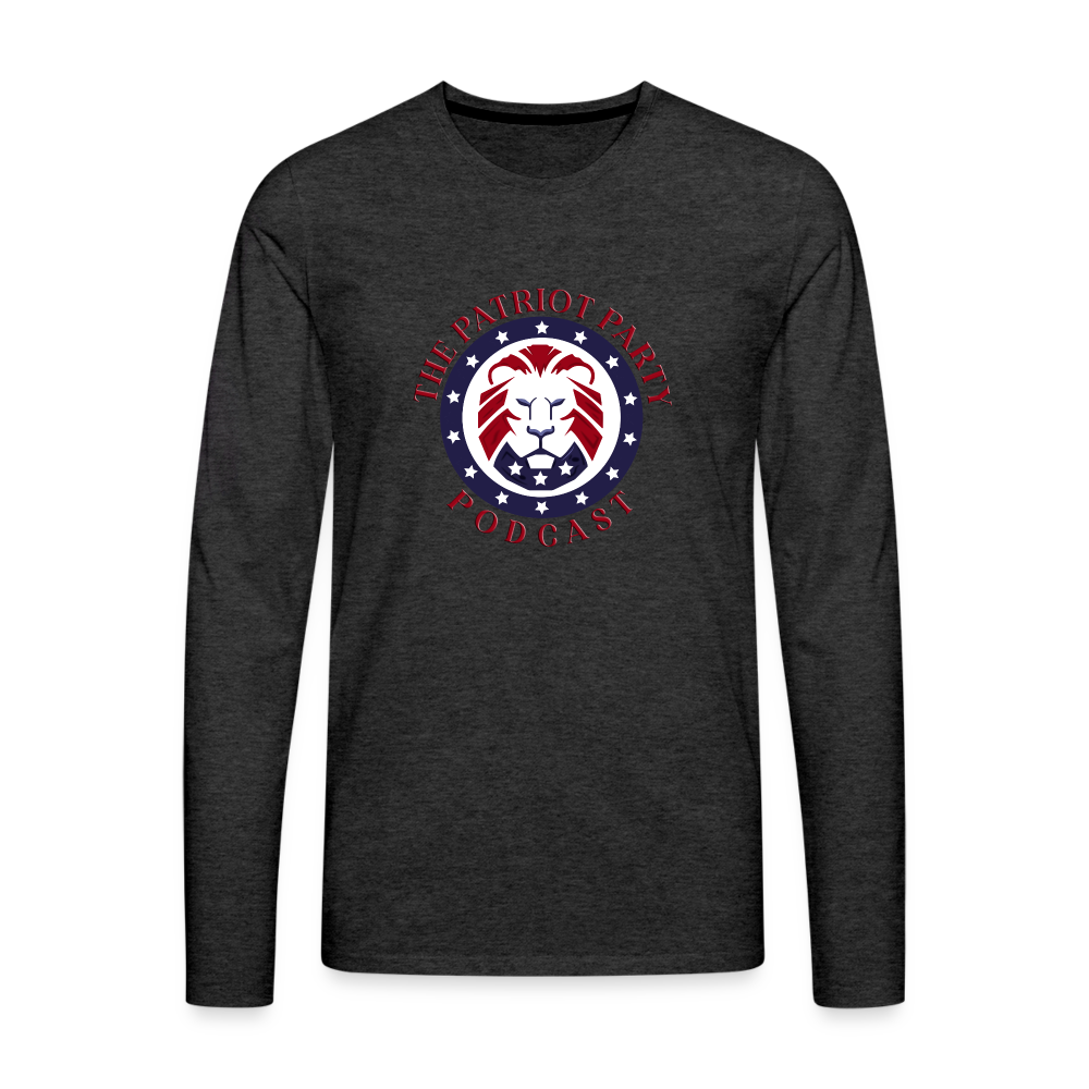 Men's TPPP Official Logo Premium Long Sleeve T-Shirt - charcoal grey