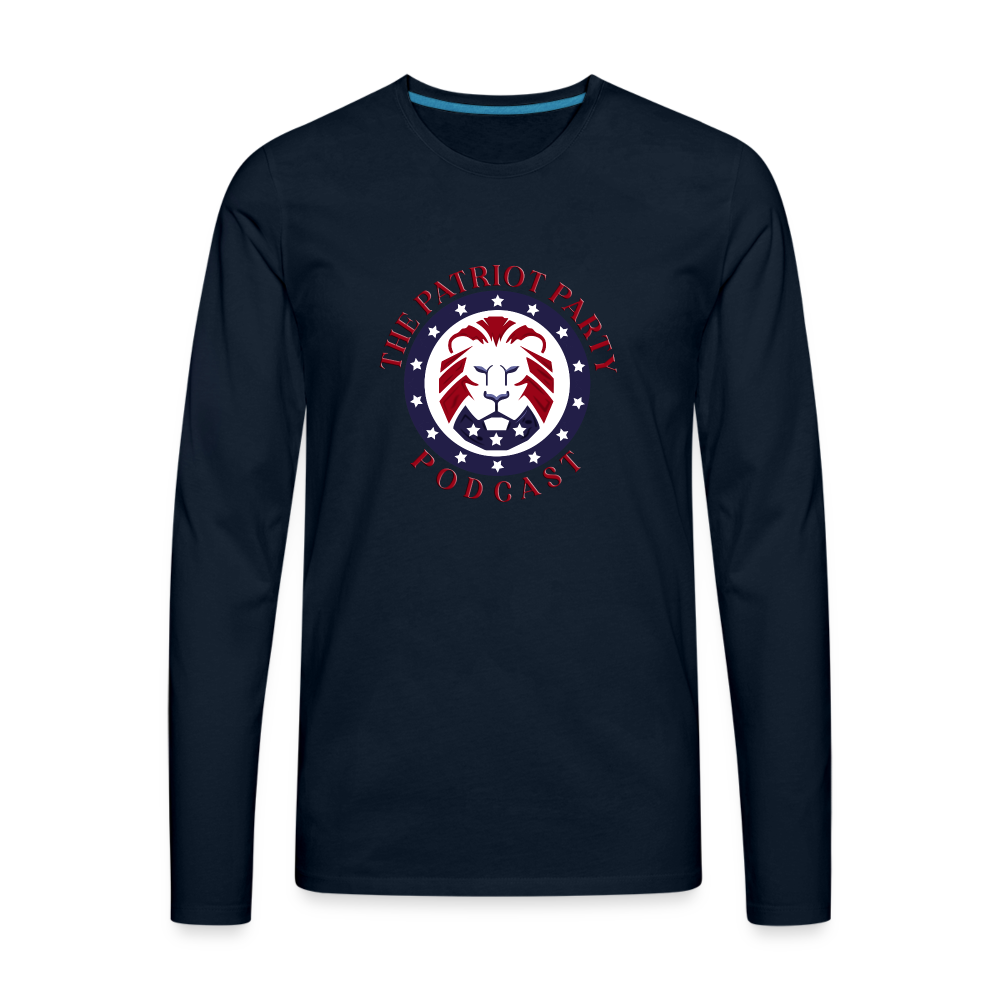 Men's TPPP Official Logo Premium Long Sleeve T-Shirt - deep navy