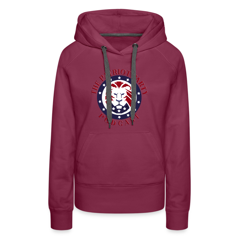 Women’s TPPP Official Logo Premium Hoodie - burgundy