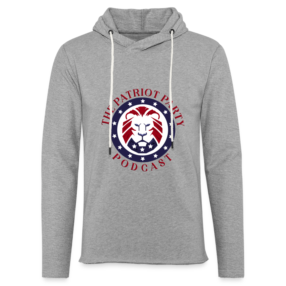 Unisex TPPP Official Logo Lightweight Terry Hoodie - heather gray